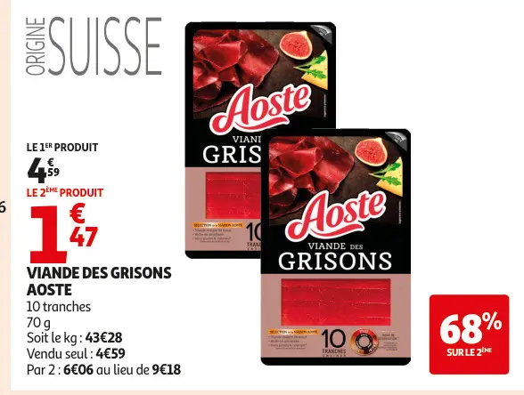 Promotie: Viande des grisons