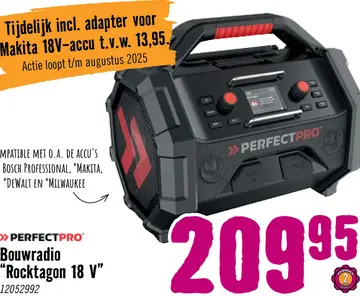 Aanbieding: PERFECTPRO Bouwradio Rocktagon