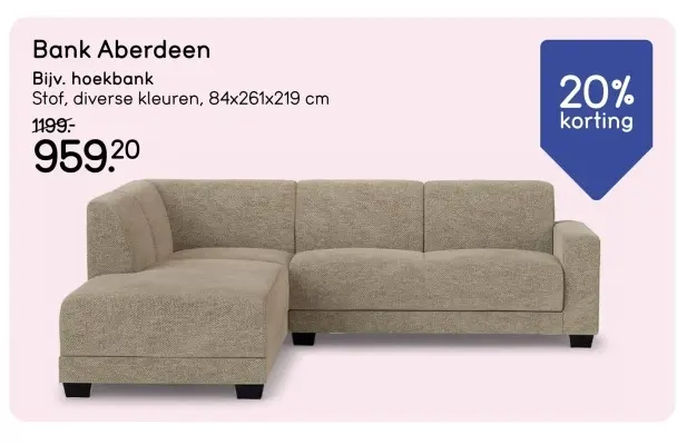 Aanbieding: Bank Aberdeen
