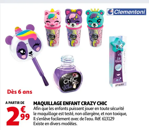 Offre: Maquillage enfant Crazy Chic