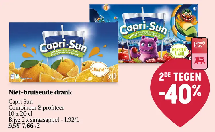 Promotie: Niet-bruisende drank