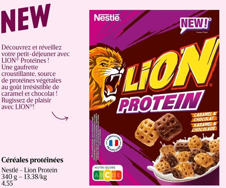 Offre: Céréales protéinées Nestlé - Lion Protein