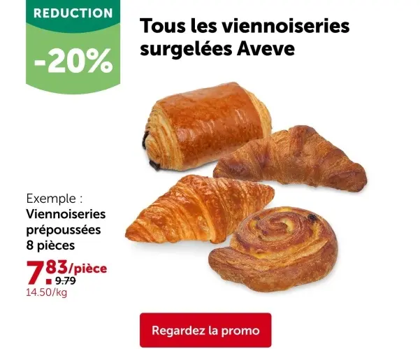 Offre: Viennoiseries surgelées