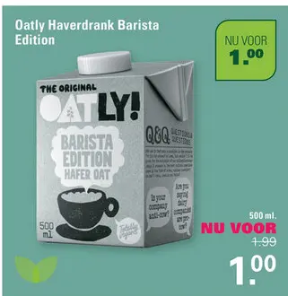 Aanbieding: Haverdrank Barista Edition