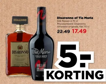 Aanbieding: Disaronno of Tia Maria