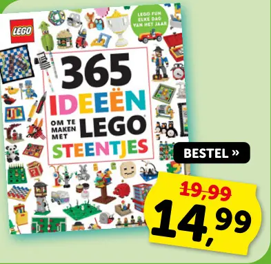 Promotie: 365 ideeën om te maken met LEGO steentjes