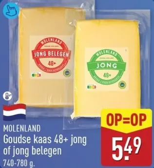 Aanbieding: Goudse kaas 48+ jong of jong belegen