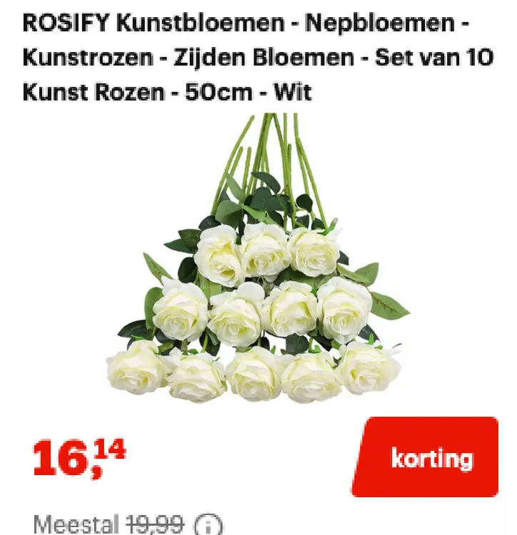 Aanbieding: Kunstbloemen