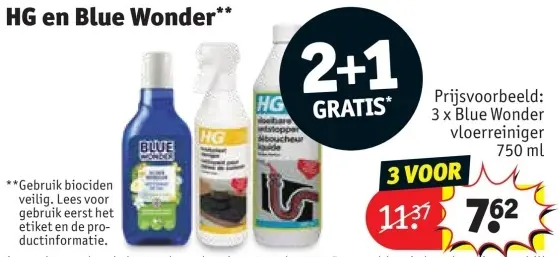 Aanbieding: HG en Blue Wonder