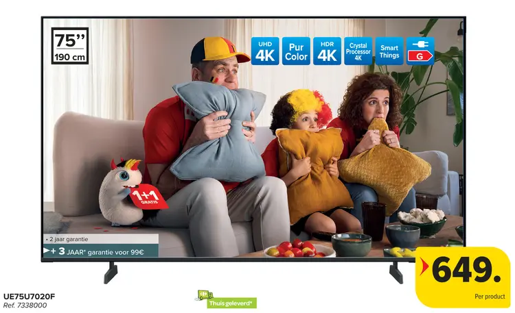 Promotie: TV UE75U7020F