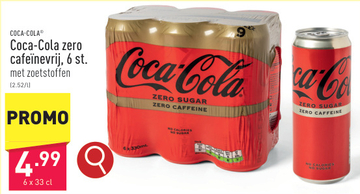 Aanbieding: Coca - Cola zero cafeïnevrij