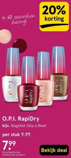 Aanbieding: O.P.I. RapiDry