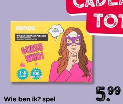Aanbieding: Wie ben ik? spel