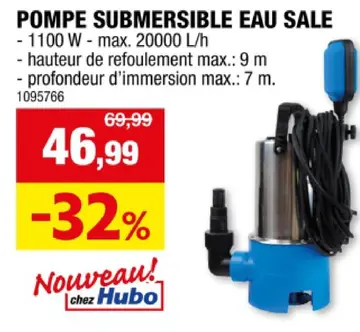 Offre: Pompe submersible eau sale