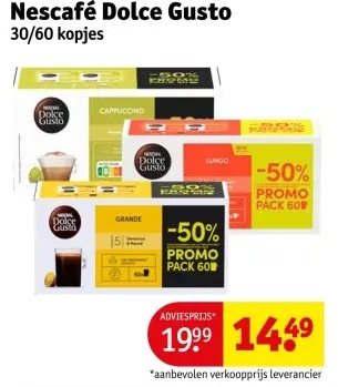 Aanbieding: Nescafé Dolce Gusto