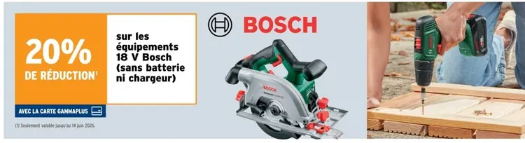 Offre: Équipements 18 V