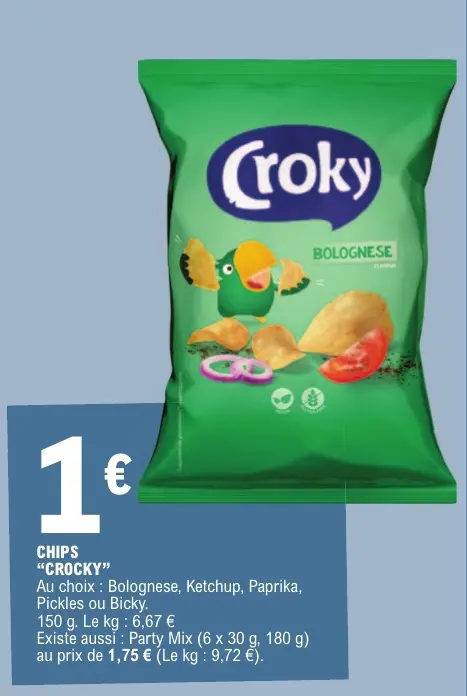 Promotie: Chips "crocky"