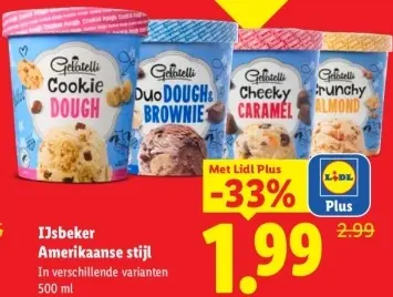 Aanbieding: Gelatelli IJsbeker Amerikaanse stijl