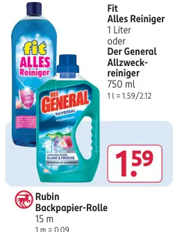 Aanbieding: Fit Alles Reiniger oder Der General Allzweckr