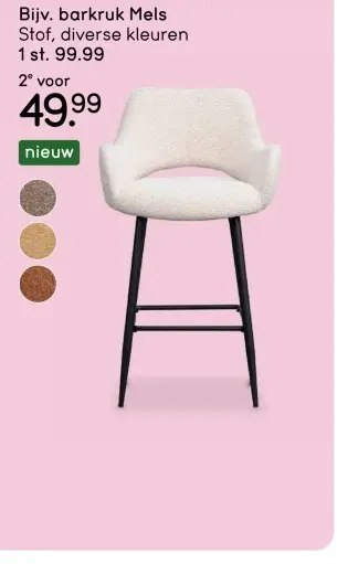 Aanbieding: barkruk Mels