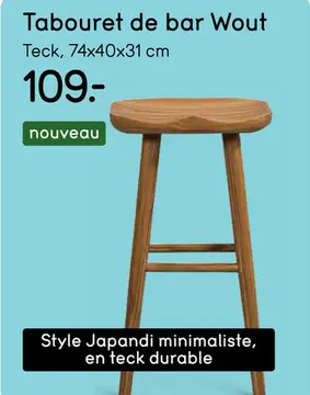 Offre: Tabouret de bar Wout