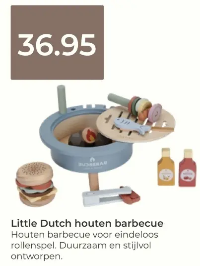 Aanbieding: Houten barbecue