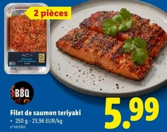 Offre: Filet de saumon teriyaki