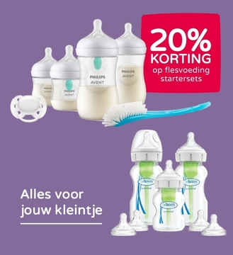 Aanbieding: flesvoeding startersets