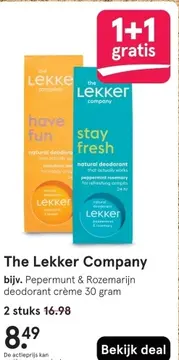 Aanbieding: The Lekker Company Pepermunt & Rozemarijn deo
