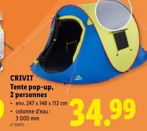 Offre: Tente pop-up