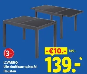 Aanbieding: Uitschuifbare tuintafel Houston