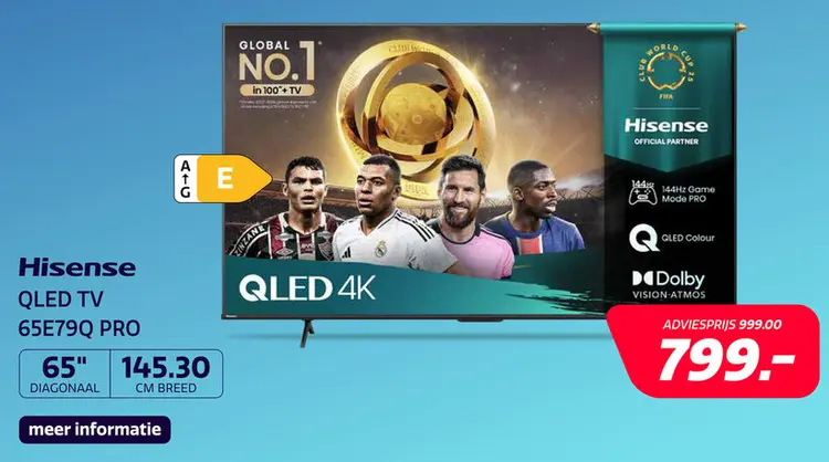 Aanbieding: Hisense 65E79Q