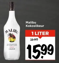 Aanbieding: Malibu Kokoslikeur
