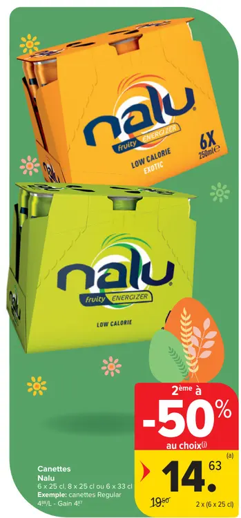 Offre: Canettes Nalu