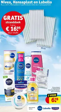 Aanbieding: Nivea, Hansaplast en Labello