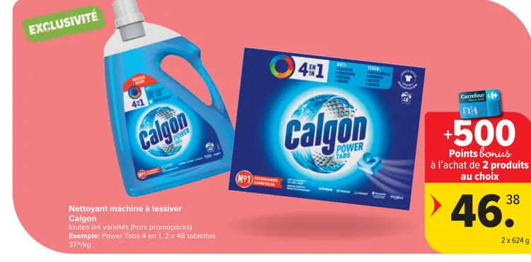 Offre: Nettoyant machine à lessiver Calgon
