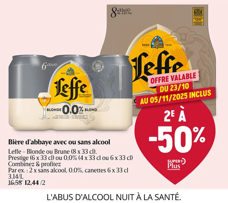 Offre: Bière d'abbaye | Blonde | Sans Alcool | 0% alc | Bouteille