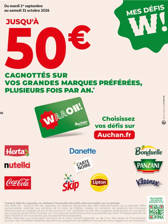 Promotie: Mes défis W!