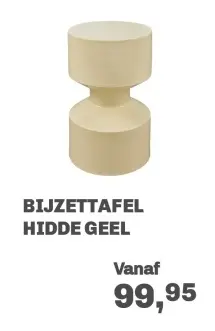 Aanbieding: Bijzettafel hidde geel