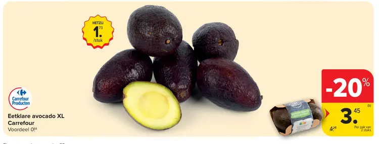 Promotie: Eetklare avocado XL