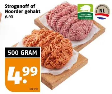 Aanbieding: Stroganoff of Noorder gehakt