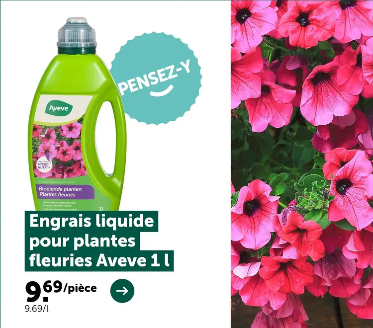 Offre: Engrais liquide pour plantes fleuries
