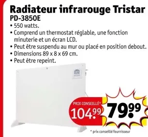 Offre: Radiateur infrarouge