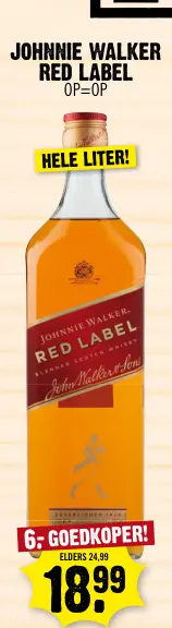 Aanbieding: Johnnie walker red label