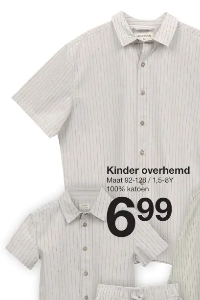 Promotie: Kinder overhemd