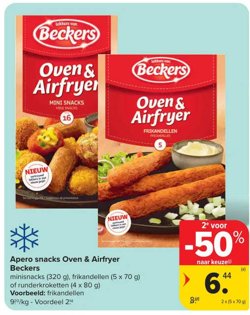 Promotie: Apero snacks Oven & Airfryer