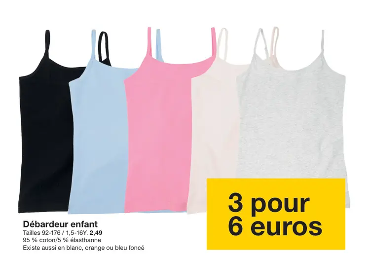 Offre: Débardeur enfant