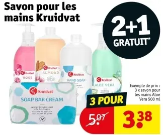 Offre: Savon pour les mains