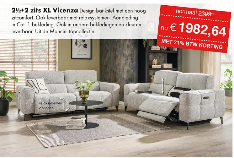 Promotie: Vicenza 2½+2XL