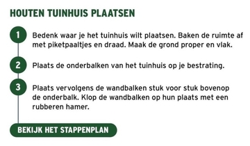 Aanbieding: HOUTEN TUINHUIS PLAATSEN